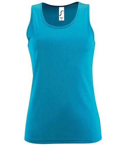 SOLS Lds Sporty Tank - Aqua - L